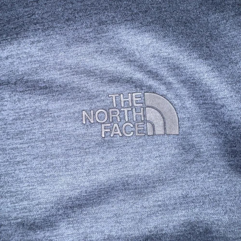 Men's XL The North Face Blue Fleece 1/4 Zip Mock Neck Sweatshirt Pocket